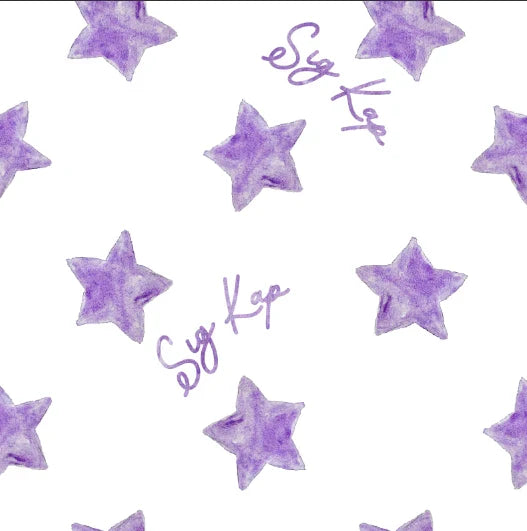 Sigma Kappa Cotton Scalloped Pillowcase