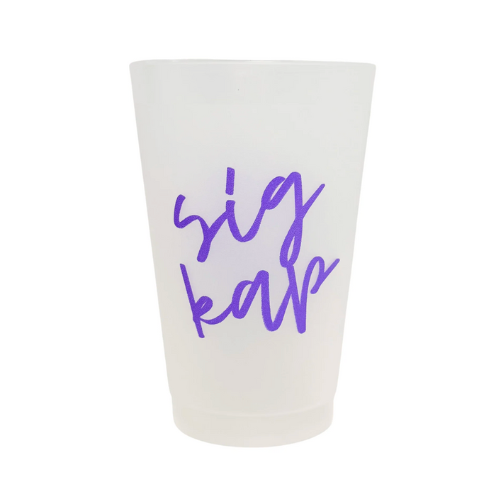Sigma Kappa Script Frost Cup
