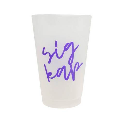 Sigma Kappa Script Frost Cup
