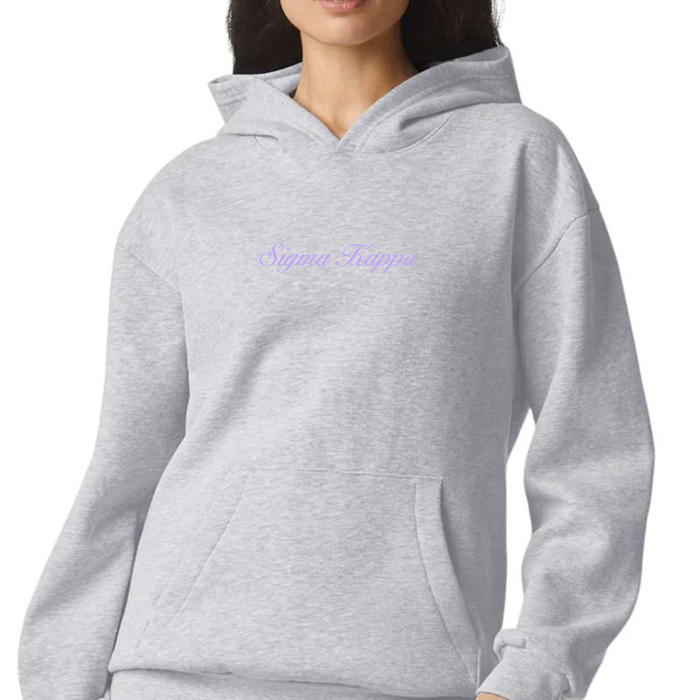 Sigma Kappa Script Hoodie