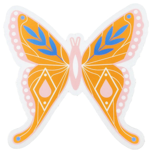 Sticker - Orange Butterfly by Amber Leaders Designs