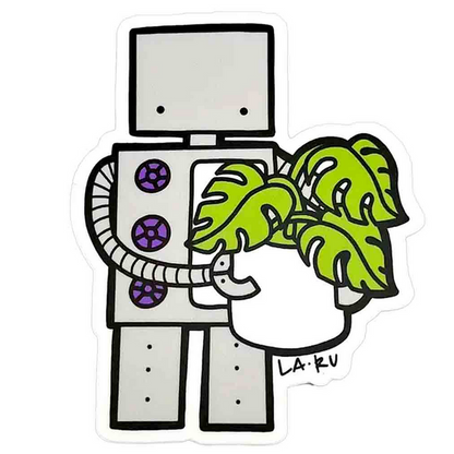 Sticker - Robot Monstera by La Ru