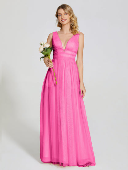 Elliana Straps Tulle Empire Waist Bridesmaid Dress
