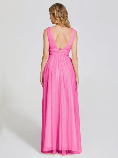 Elliana Straps Tulle Empire Waist Bridesmaid Dress
