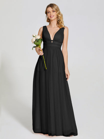 Elliana Straps Tulle Empire Waist Bridesmaid Dress