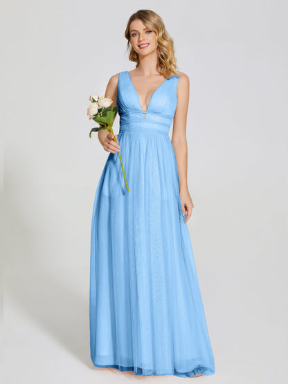 Elliana Straps Tulle Empire Waist Bridesmaid Dress