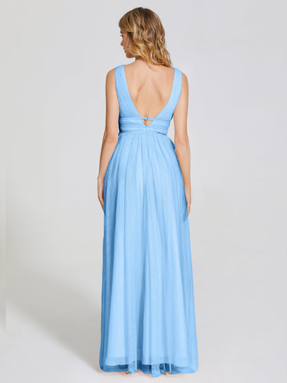Elliana Straps Tulle Empire Waist Bridesmaid Dress