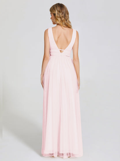 Elliana Straps Tulle Empire Waist Bridesmaid Dress