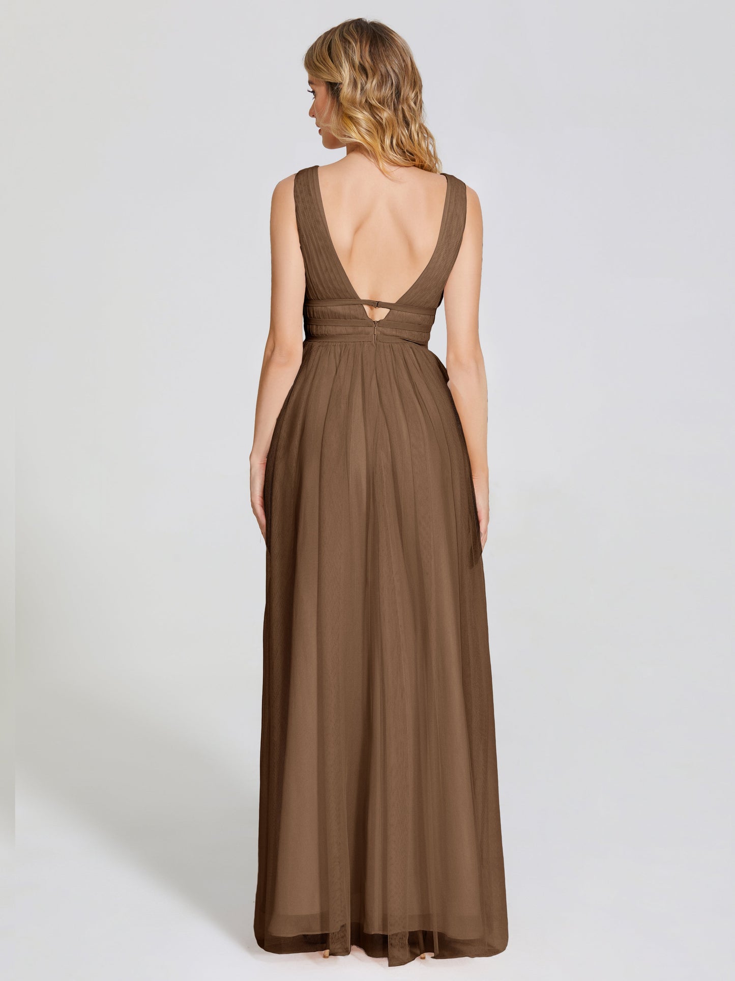 Elliana Straps Tulle Empire Waist Bridesmaid Dress