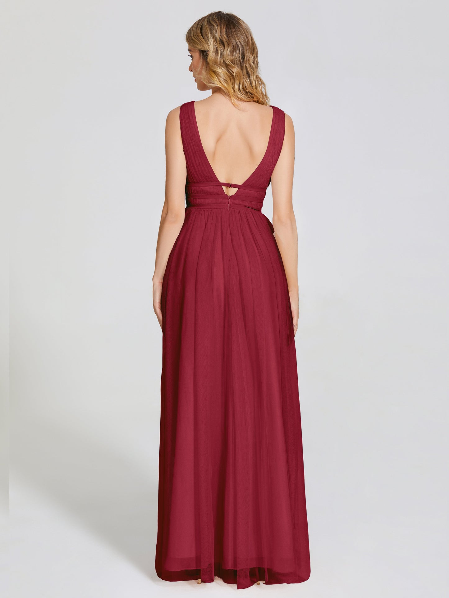 Elliana Straps Tulle Empire Waist Bridesmaid Dress