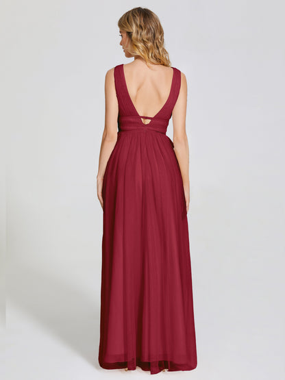 Elliana Straps Tulle Empire Waist Bridesmaid Dress