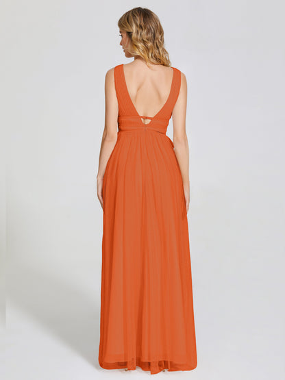 Elliana Straps Tulle Empire Waist Bridesmaid Dress