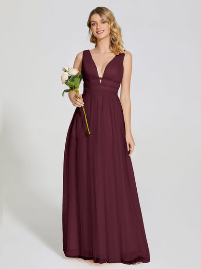 Elliana Straps Tulle Empire Waist Bridesmaid Dress