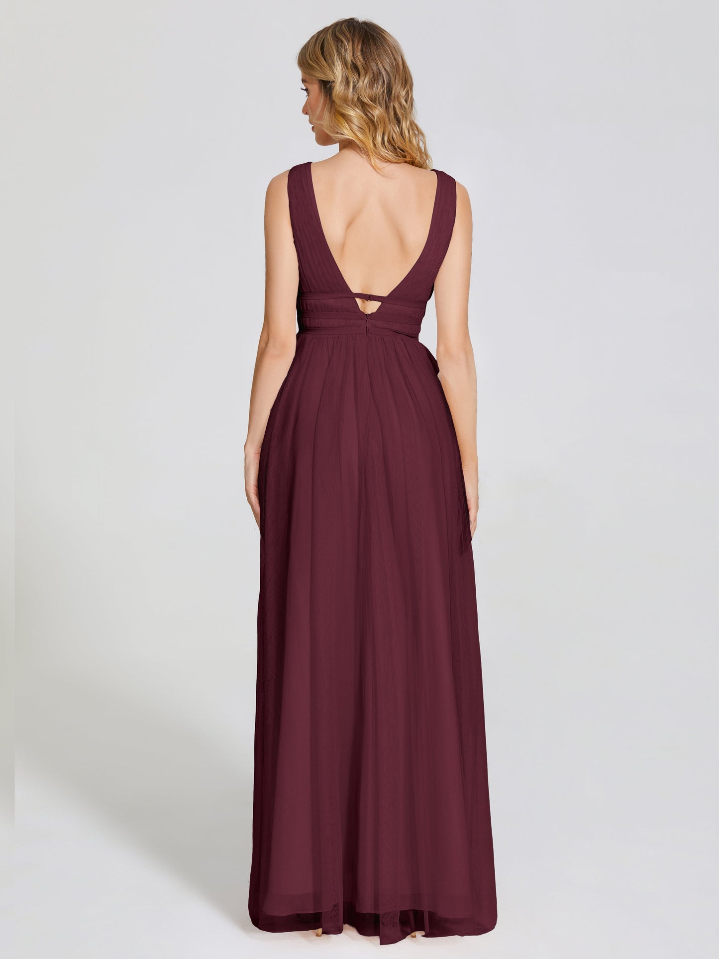 Elliana Straps Tulle Empire Waist Bridesmaid Dress