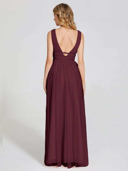 Elliana Straps Tulle Empire Waist Bridesmaid Dress