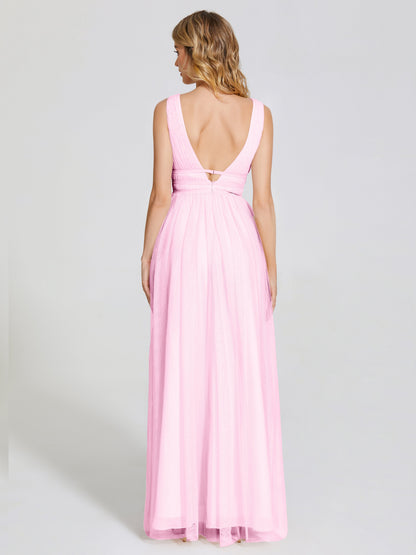 Elliana Straps Tulle Empire Waist Bridesmaid Dress