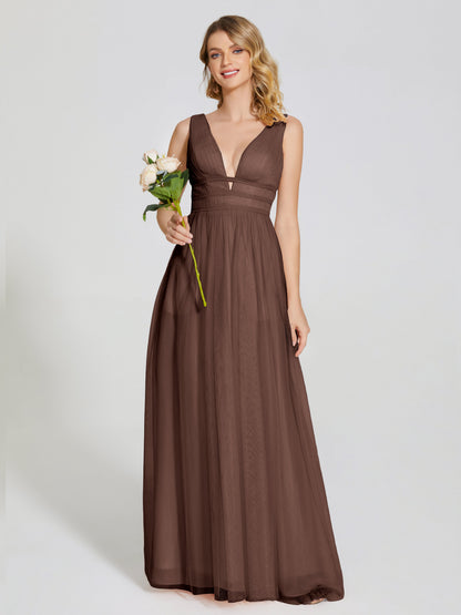 Elliana Straps Tulle Empire Waist Bridesmaid Dress