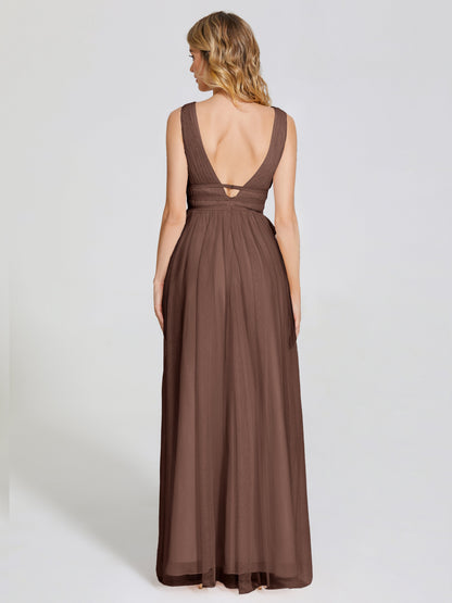 Elliana Straps Tulle Empire Waist Bridesmaid Dress