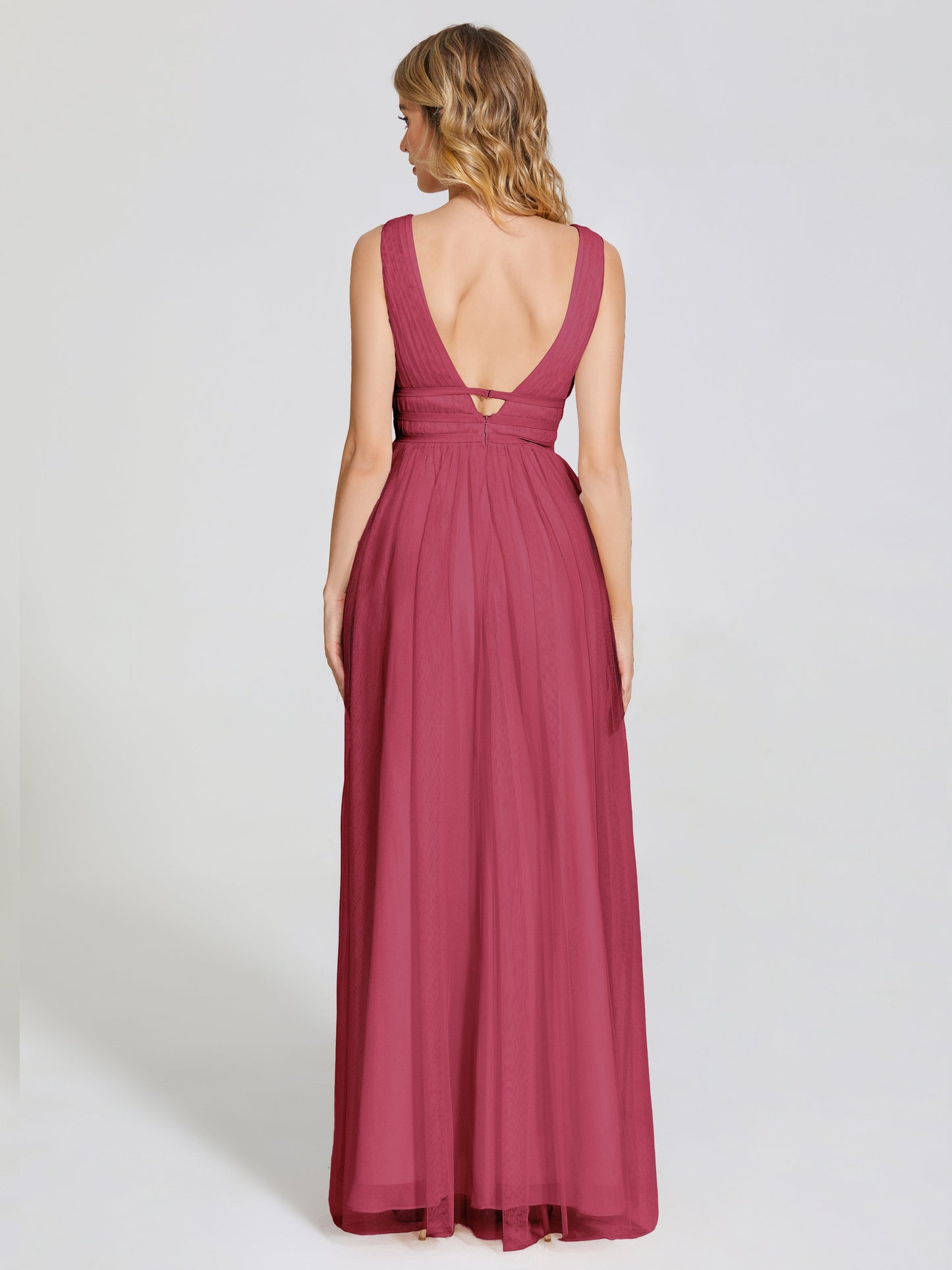 Elliana Straps Tulle Empire Waist Bridesmaid Dress