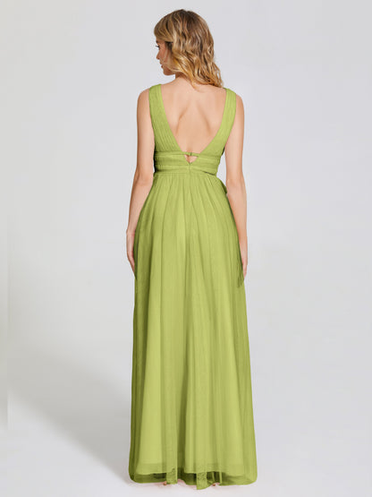 Elliana Straps Tulle Empire Waist Bridesmaid Dress