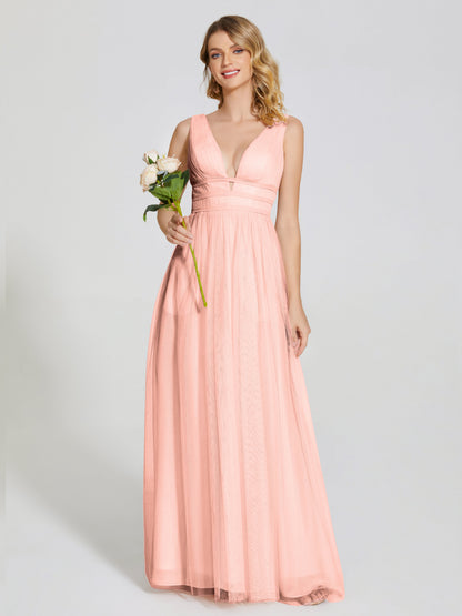 Elliana Straps Tulle Empire Waist Bridesmaid Dress