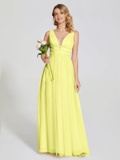 Elliana Straps Tulle Empire Waist Bridesmaid Dress