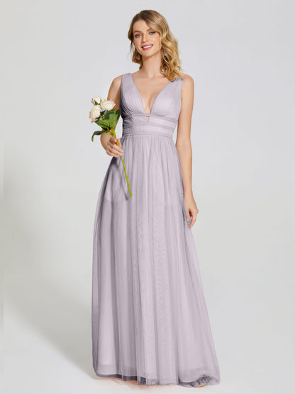 Elliana Straps Tulle Empire Waist Bridesmaid Dress