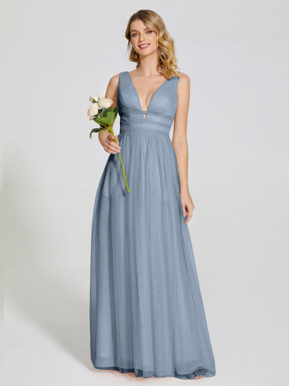 Elliana Straps Tulle Empire Waist Bridesmaid Dress