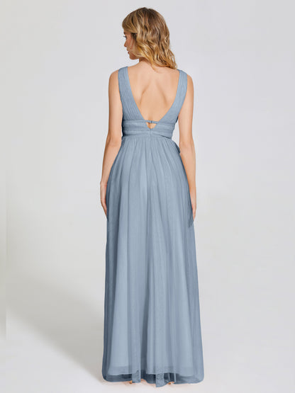 Elliana Straps Tulle Empire Waist Bridesmaid Dress