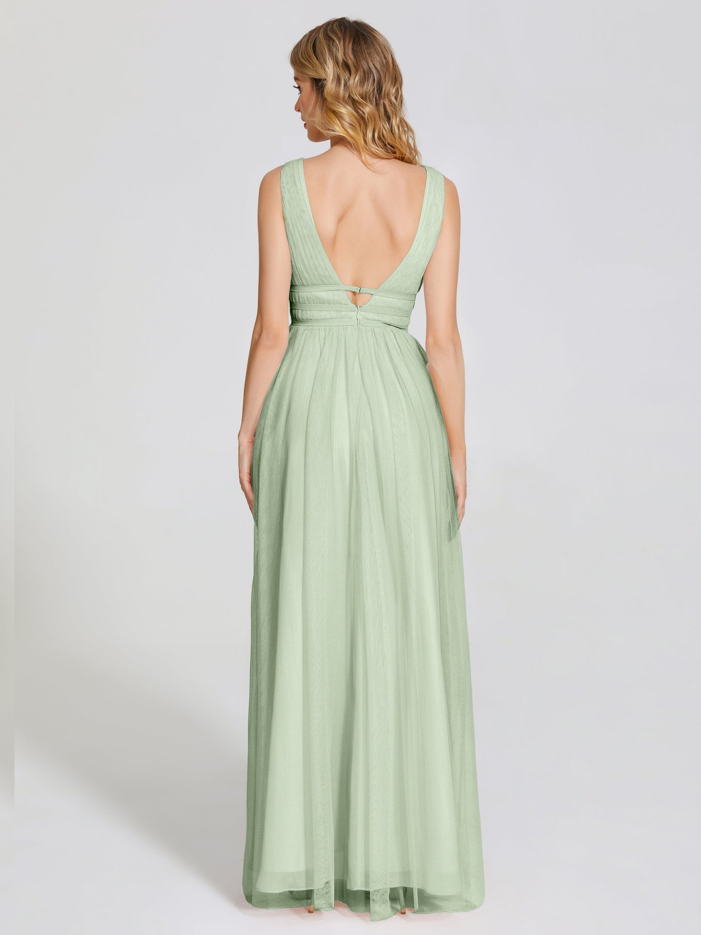 Elliana Straps Tulle Empire Waist Bridesmaid Dress