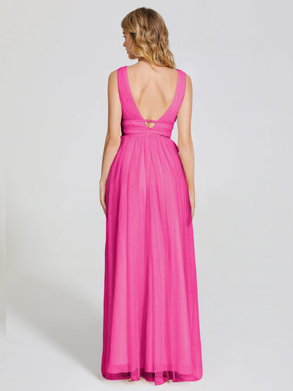 Elliana Straps Tulle Empire Waist Bridesmaid Dress