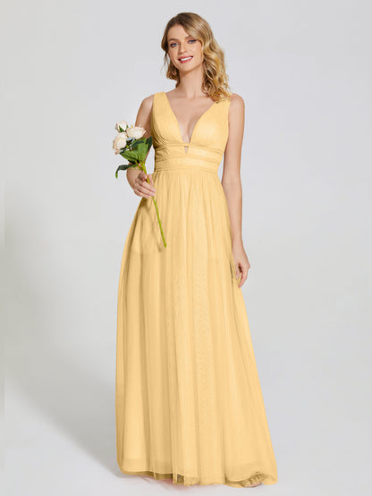 Elliana Straps Tulle Empire Waist Bridesmaid Dress