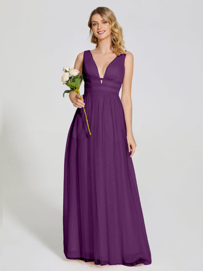 Elliana Straps Tulle Empire Waist Bridesmaid Dress