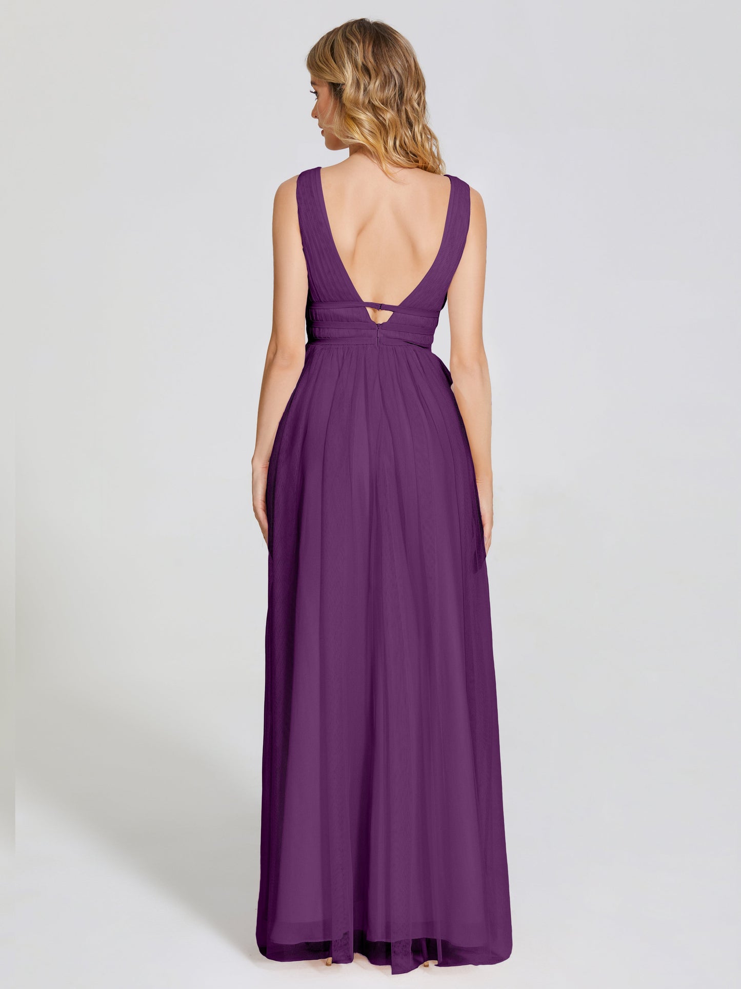 Elliana Straps Tulle Empire Waist Bridesmaid Dress