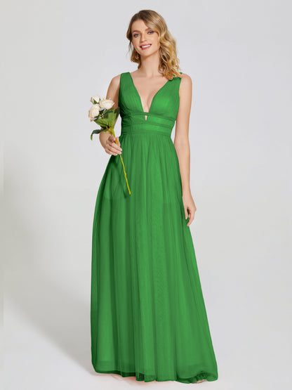 Elliana Straps Tulle Empire Waist Bridesmaid Dress