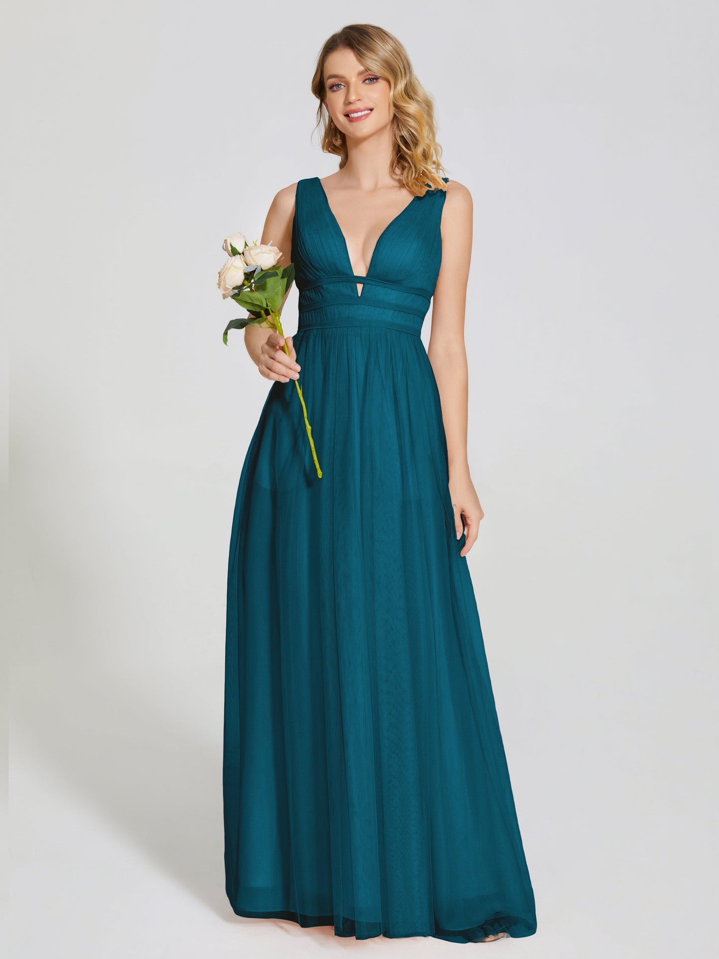 Elliana Straps Tulle Empire Waist Bridesmaid Dress