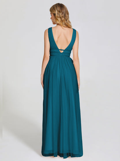 Elliana Straps Tulle Empire Waist Bridesmaid Dress