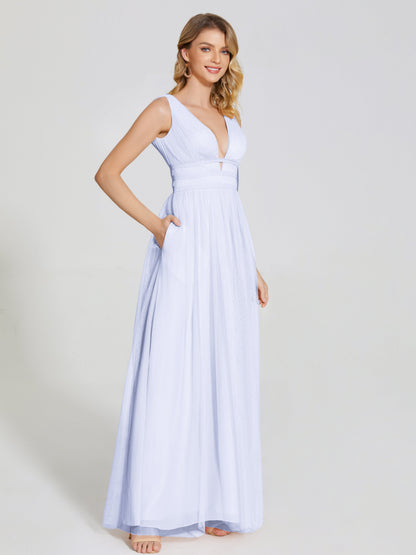 Elliana Straps Tulle Empire Waist Bridesmaid Dress