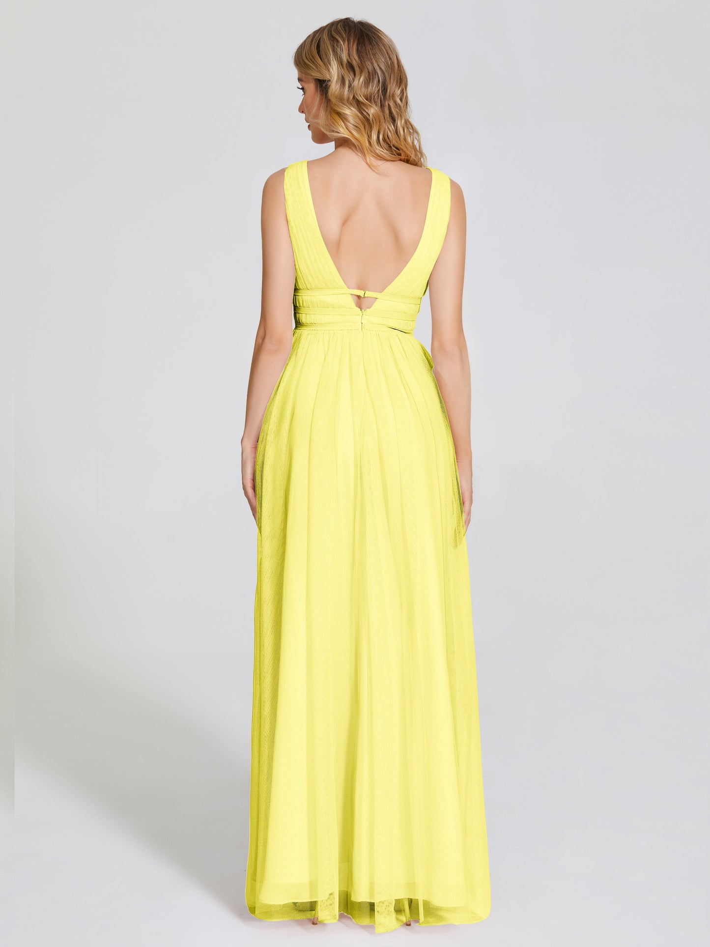 Elliana Straps Tulle Empire Waist Bridesmaid Dress