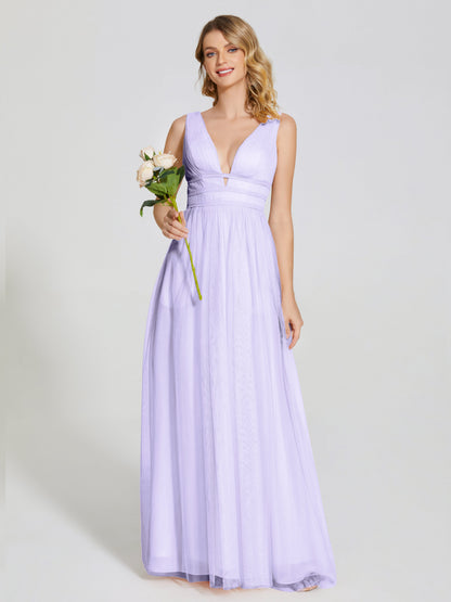 Elliana Straps Tulle Empire Waist Bridesmaid Dress