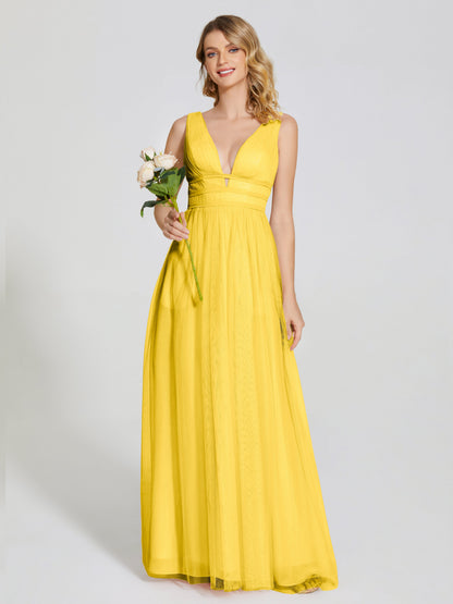 Elliana Straps Tulle Empire Waist Bridesmaid Dress