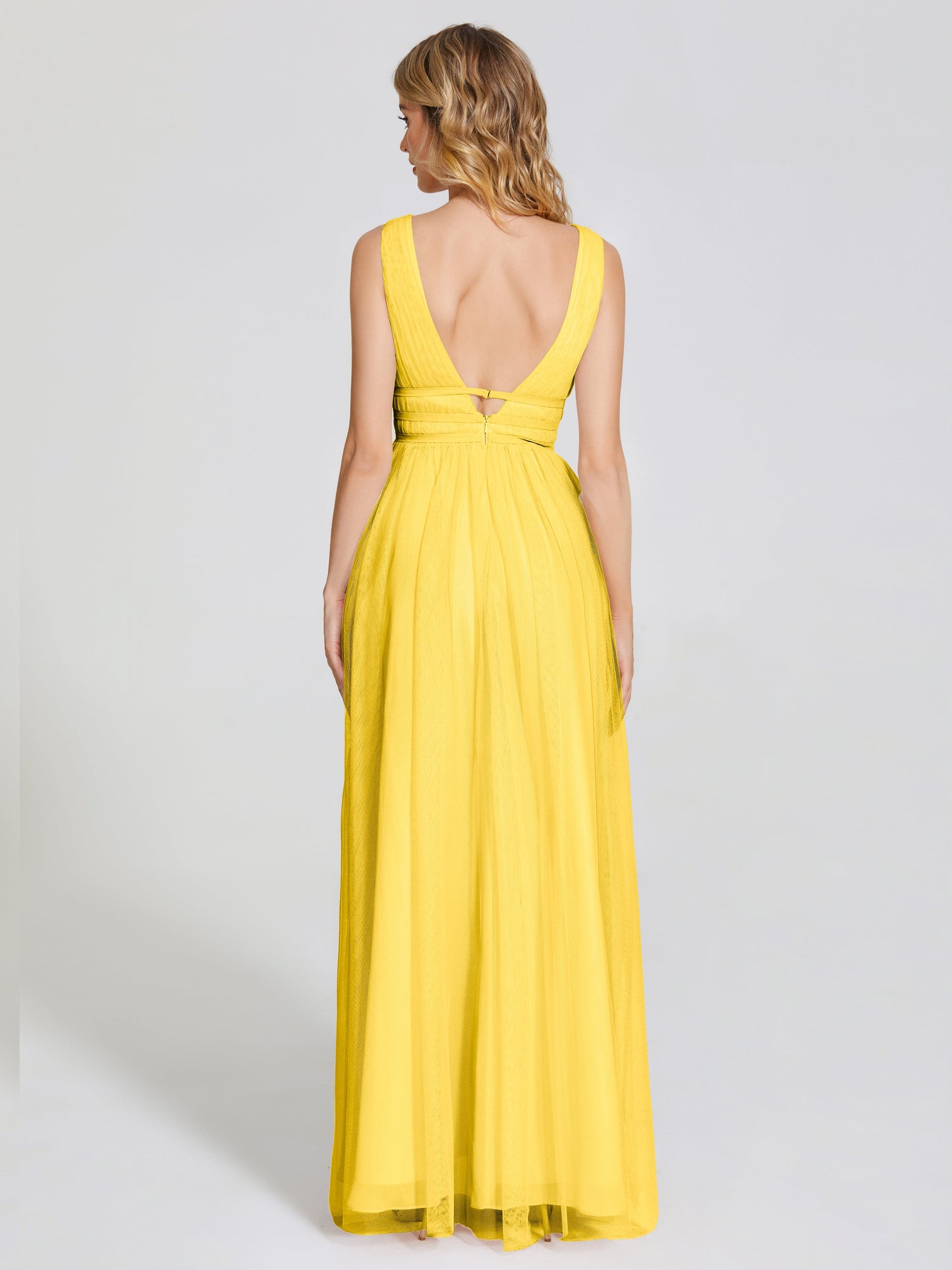 Elliana Straps Tulle Empire Waist Bridesmaid Dress