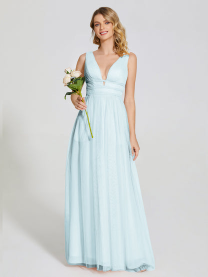 Elliana Straps Tulle Empire Waist Bridesmaid Dress
