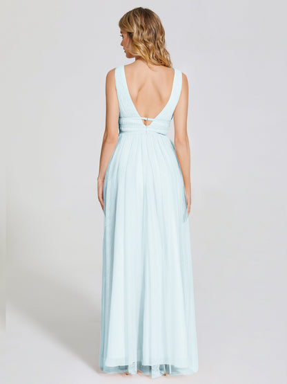 Elliana Straps Tulle Empire Waist Bridesmaid Dress