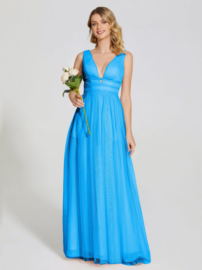 Elliana Straps Tulle Empire Waist Bridesmaid Dress