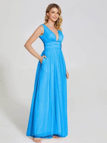 Elliana Straps Tulle Empire Waist Bridesmaid Dress