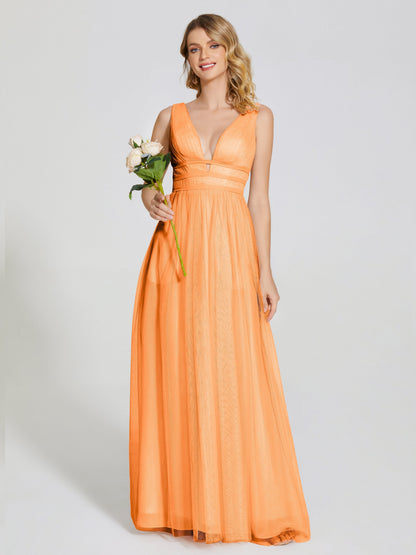 Elliana Straps Tulle Empire Waist Bridesmaid Dress