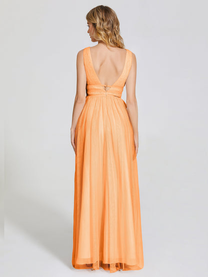 Elliana Straps Tulle Empire Waist Bridesmaid Dress