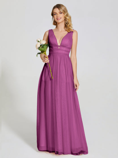Elliana Straps Tulle Empire Waist Bridesmaid Dress