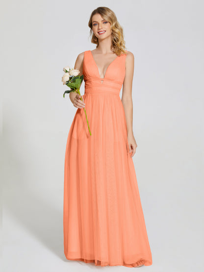Elliana Straps Tulle Empire Waist Bridesmaid Dress